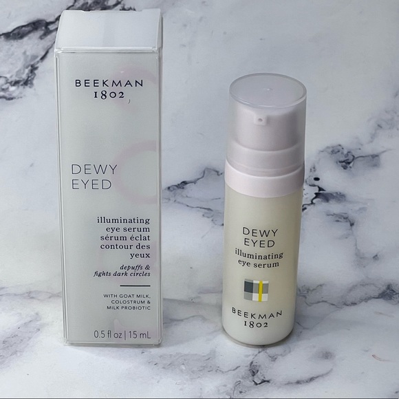 Beekman 1802 Skincare New Beekman 82 Skincare Dewy Eyed Illuminating Depuffing Eye Serum